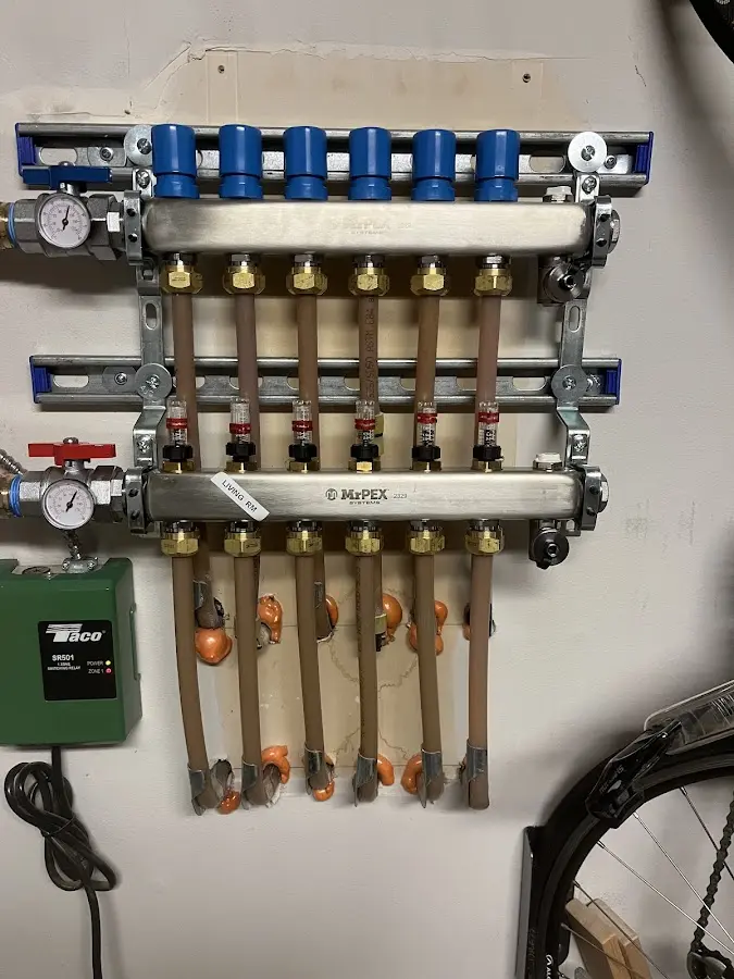 Plumber performing Leak Detection at a residential property in Twinsburg